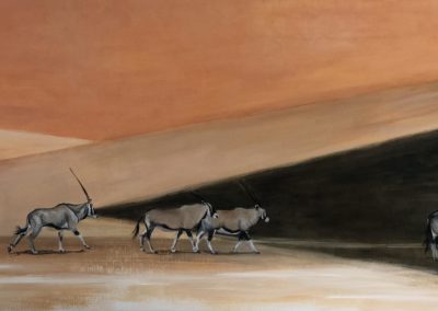 Peinture - Oryx Gazelle - Namib - Anne Dussaux