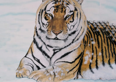 Peinture-Tigre-Sibérie-Laurent-BRUN-Artiste-Animalier