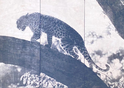 Impression sur bois - Climbing Leopard - Gabriel Beghi