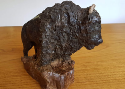 Sculpture - Bison - Marie-Helene Texier Horschitz - Artiste Animalier