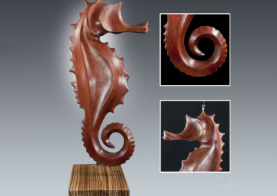 Sculpture - Hippocampe - Yann Fustec - Artiste Animalier