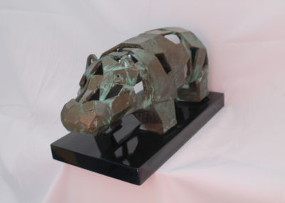 Sculpture - Hippopotame - Jean-Francois Maubert