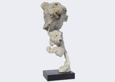 Sculpture - Ours blancs - Liquescence 3 - Claire Cretu - Artiste Animalier