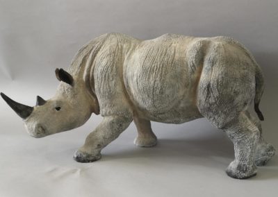 Sculpture - Rhinoceros - Si Fragile 2 - Anne de Sauveboeuf