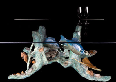 Sculpture - poissons - Bernard Frigiere