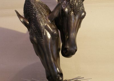 Sculpture - Chevaux - Brouteurs - Tóth David