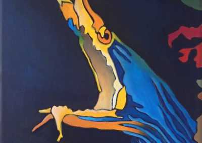 Peinture-Blue-Ribbon-Florence-Tedeschi-Artiste-Animalier